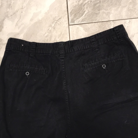 St. John's Bay Comfort 9" Mens Black Chino Short | 38 - Picture 8 of 11